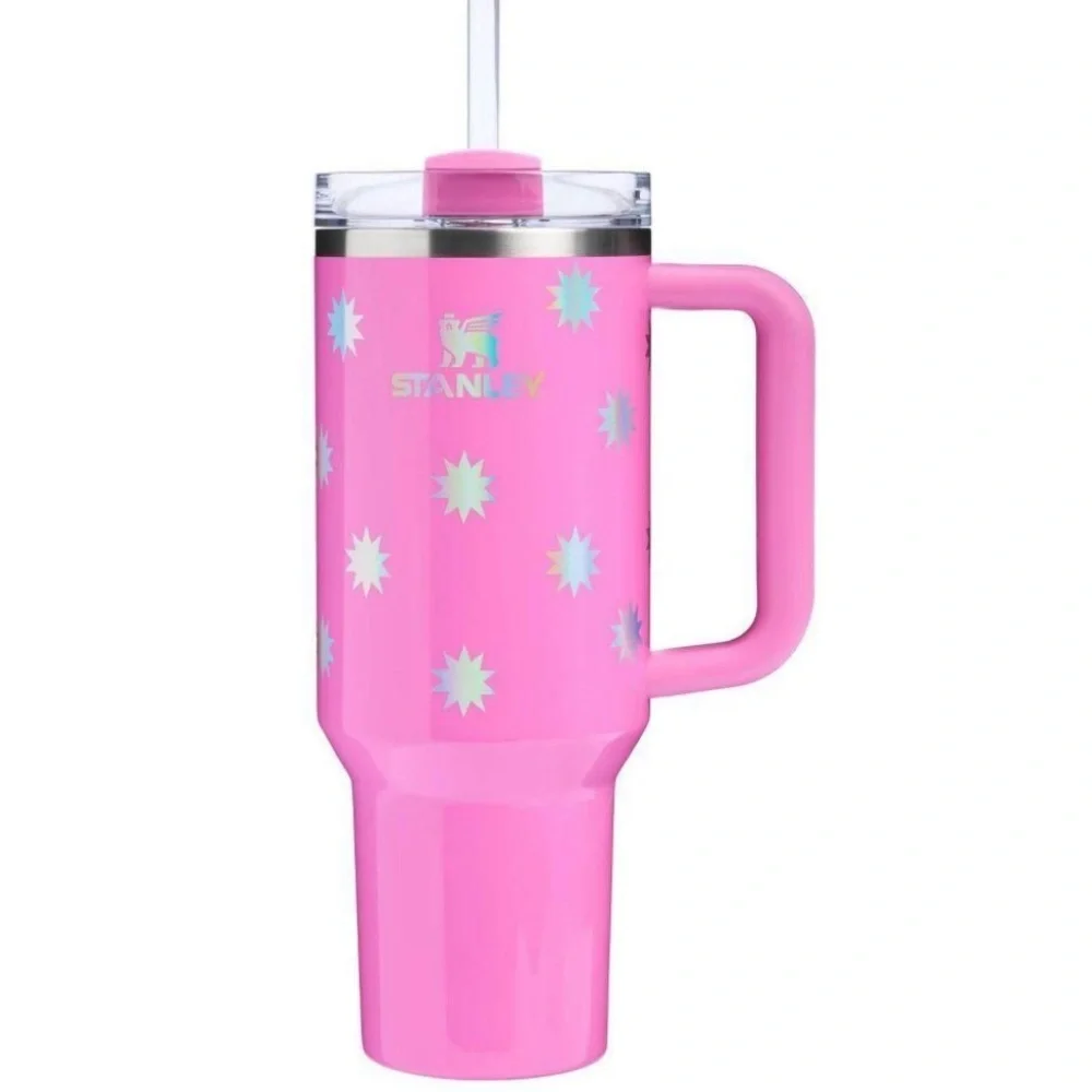 Stanley x Target Popsicle Pink Starburst Holographic Quencher 40 oz Tumbler - Picture 1 of 15